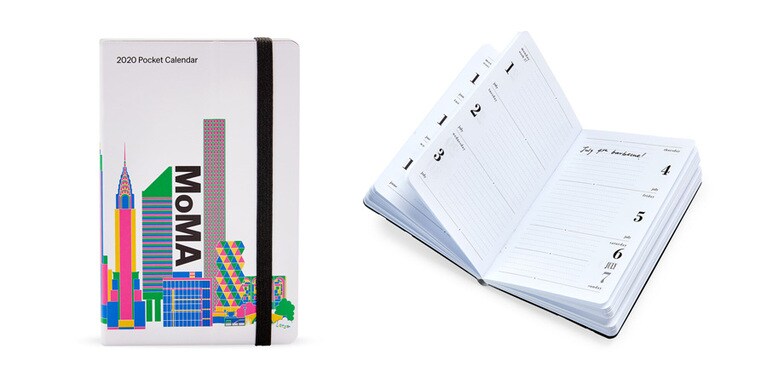 「MoMA ポケットカレンダー 2021」9.2cm×4cm 1,500円。