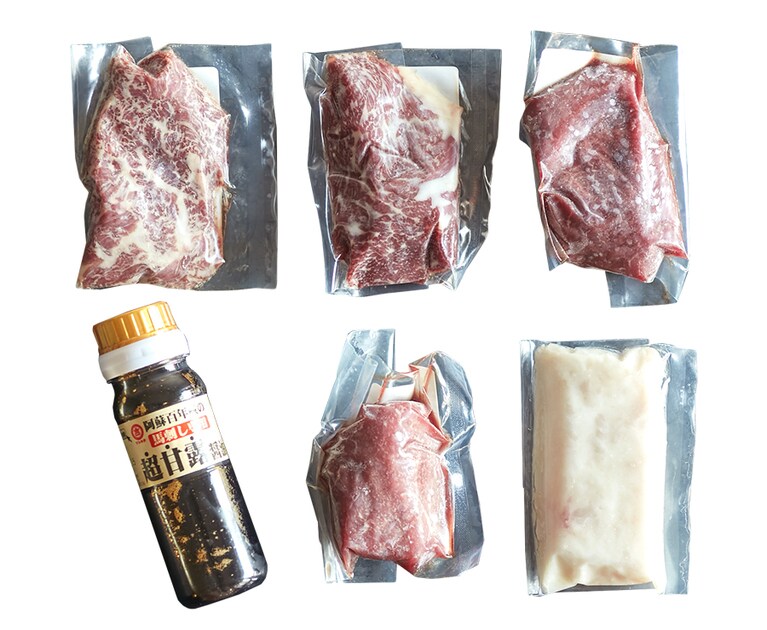 国産馬刺し5種食べ比べセット 醤油付き／馬刺し専門店 熊本馬刺しドットコム