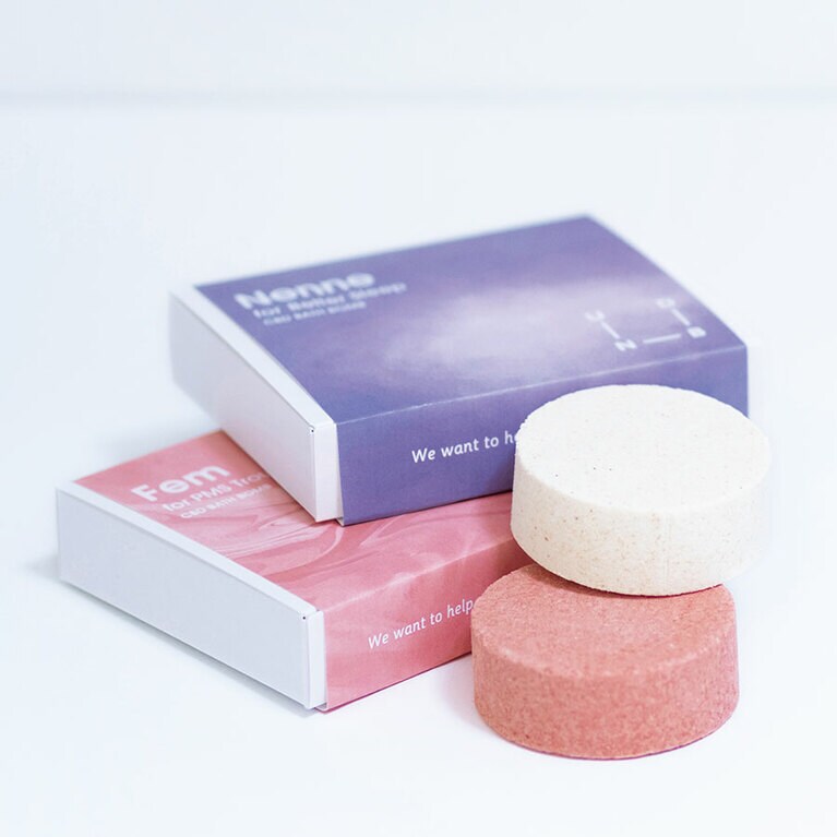 CBD バスボム Nenne＆Fem ペアセット 2,860～4,840円／UNBD