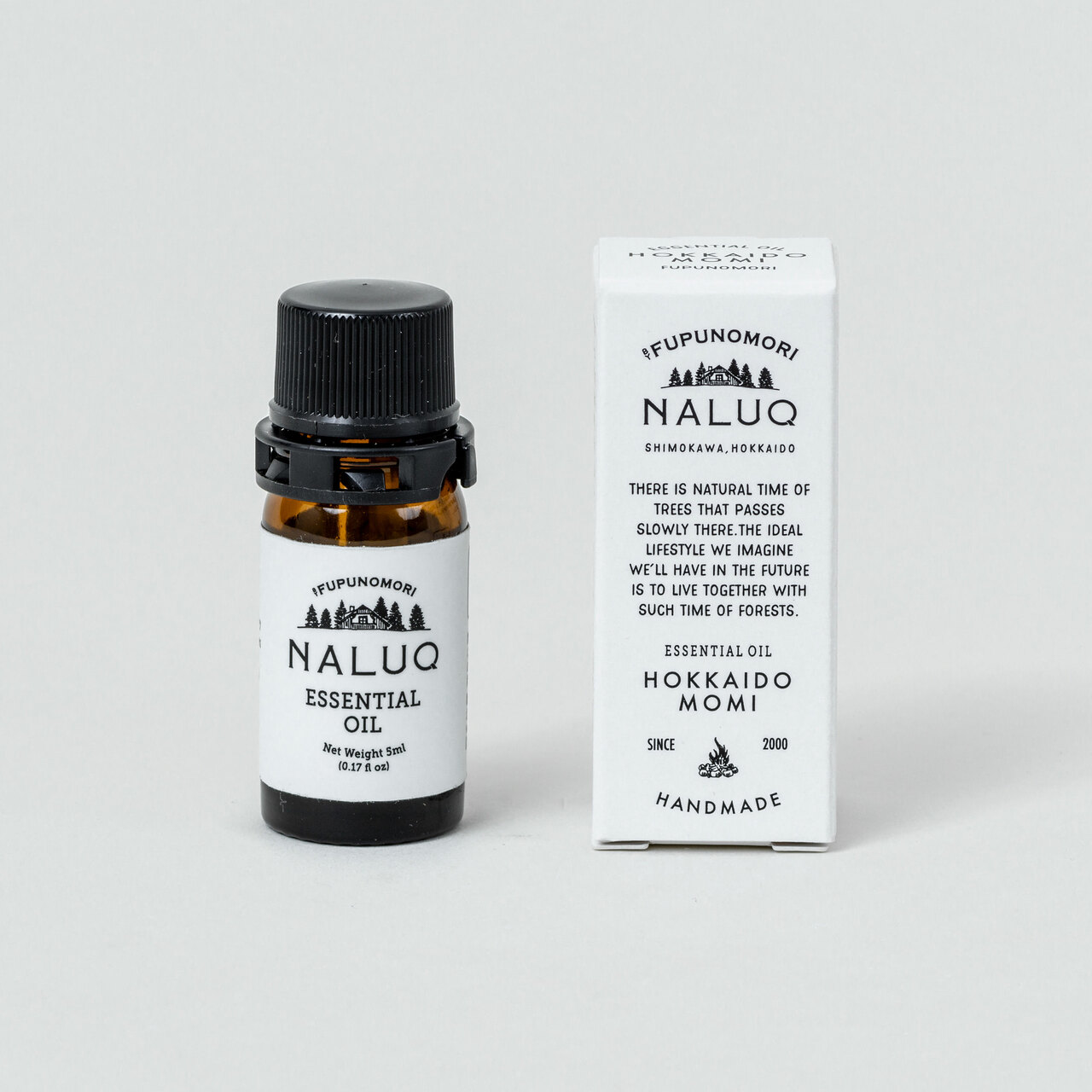 ナルーク エッセンシャルオイル 北海道モミ 5ml 2,310円／フプの森