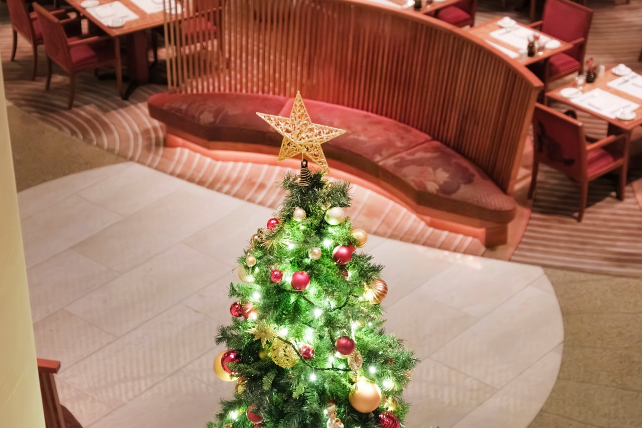 上から見るクリスマスツリー。