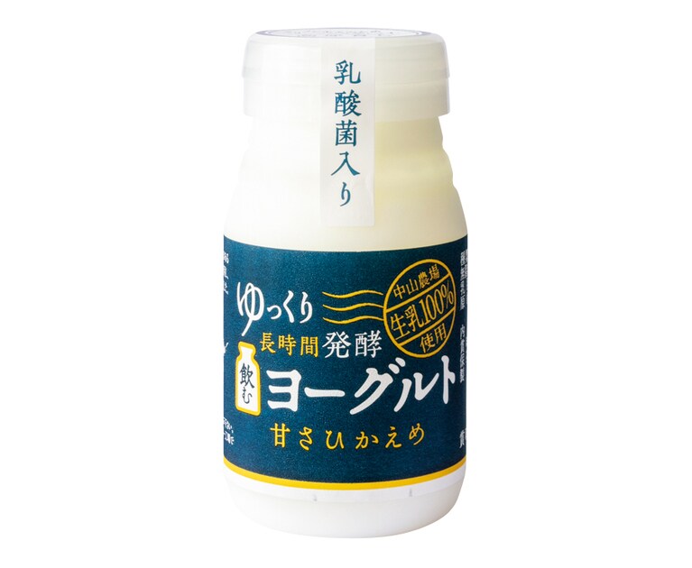 【シックス・プロデュース】中山農場生乳100％ ゆっくり長時間発酵 飲むヨーグルト〈100ml×11本〉2,200円。