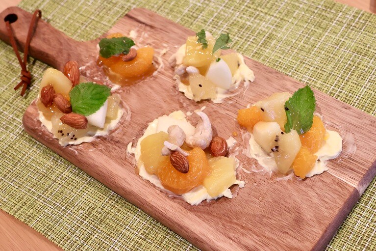 でき上がったバターボード。