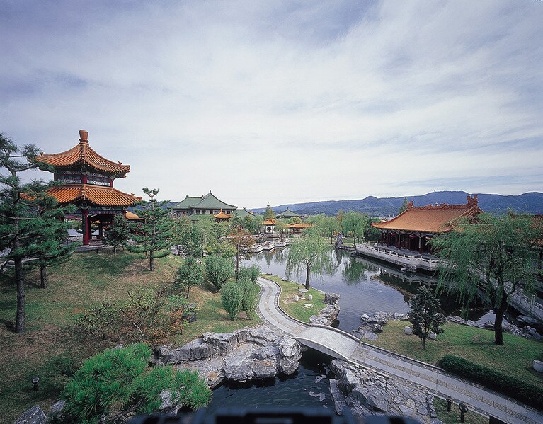 【鳥取県】燕趙園の春節祭。🄫鳥取県観光連盟