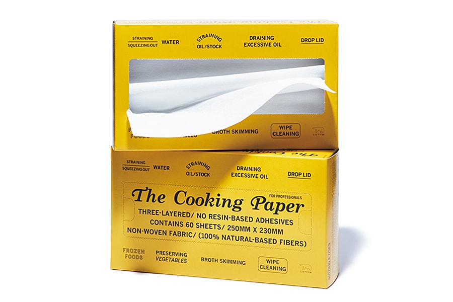 The Cooking Paperの「クッキングペーパー」25×23㎝ 60枚入り 各800円／THE SHOP TOKYO