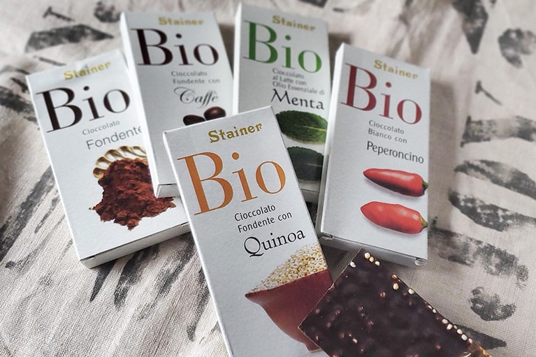 スタイナーの「Bio」シリーズ。すべての材料が有機栽培で作られています。