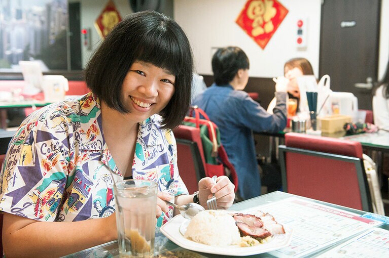 お気に入りのメニューに満足気な伊藤さん。