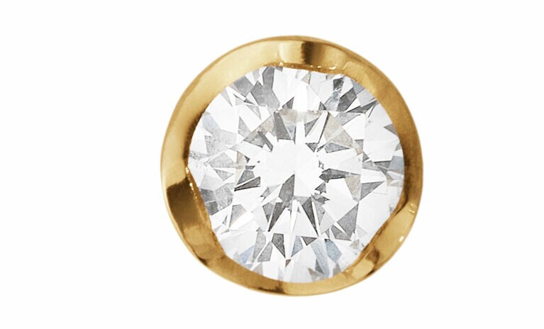 ソリティアピアス（18KYG）DIA0.10ct