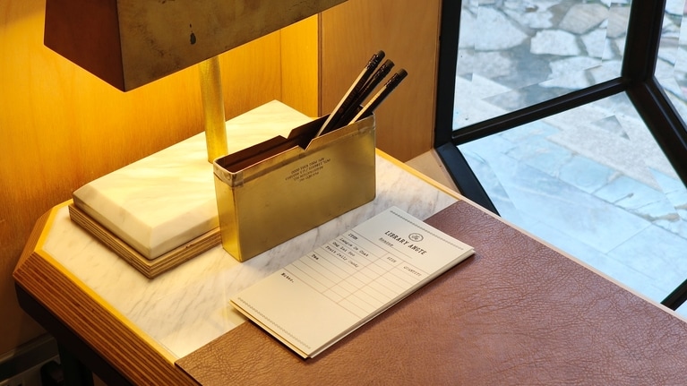 注文票は記念に持ち帰ることもできます。記念スタンプもあり。