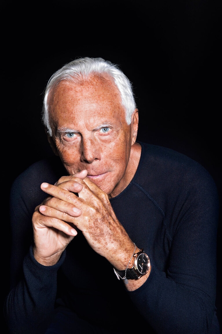 “モード界の帝王”、故ジョルジオ・アルマーニ氏。