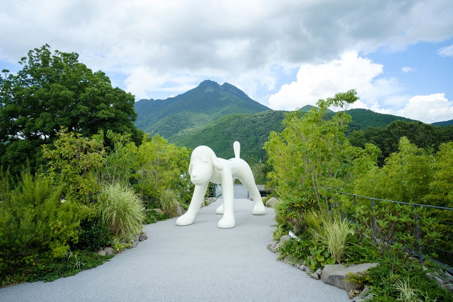 本館2階のオープンギャラリーに展示されている奈良美智の「Your Dog」。©Yoshitomo Nara 2017