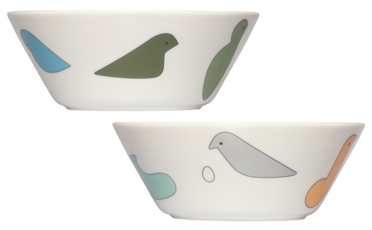 イッタラとミナ ペルホネンがコラボ♡ 鳥モチーフの磁器やオブジェに