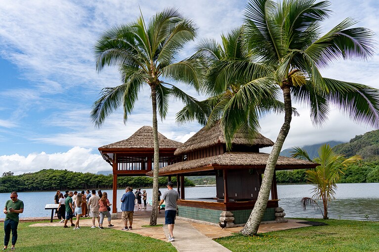 巧みな仕掛けで魚を養殖していた、フィッシュポンド。