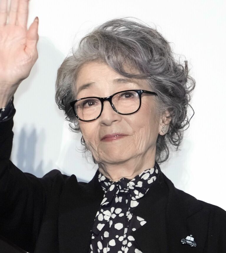 倍賞千恵子（2025年、映画『TOKYOタクシー』の初日舞台挨拶で）　©時事通信社