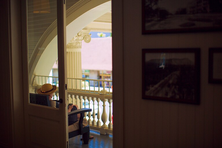 2階に穴場の寛ぎ席が。