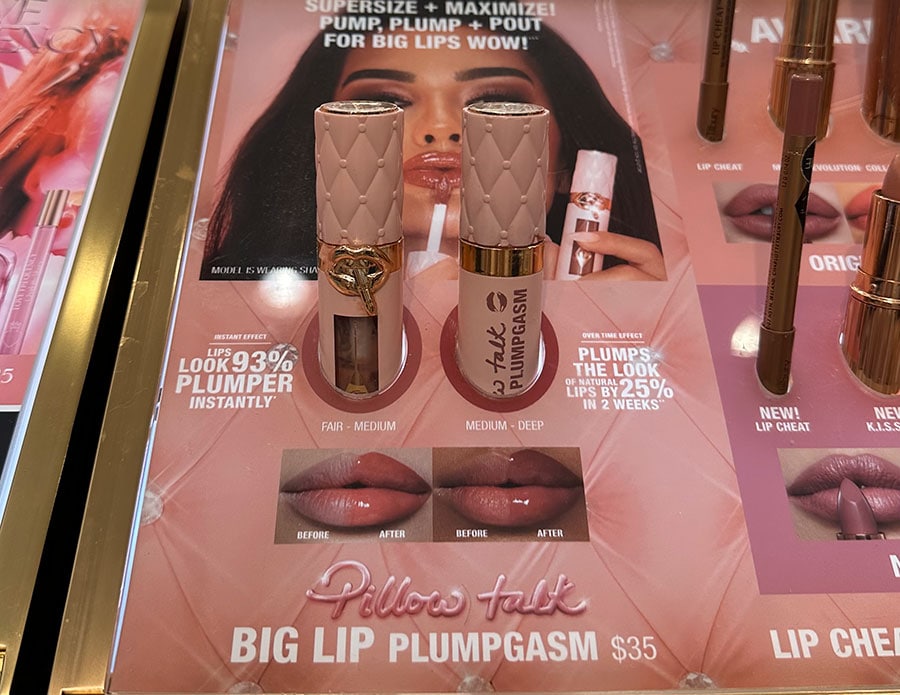 Charlotte Tilbury（シャーロット ティルブリー）「Pillow Talk Big Lip Plumpgasm」35ドル。