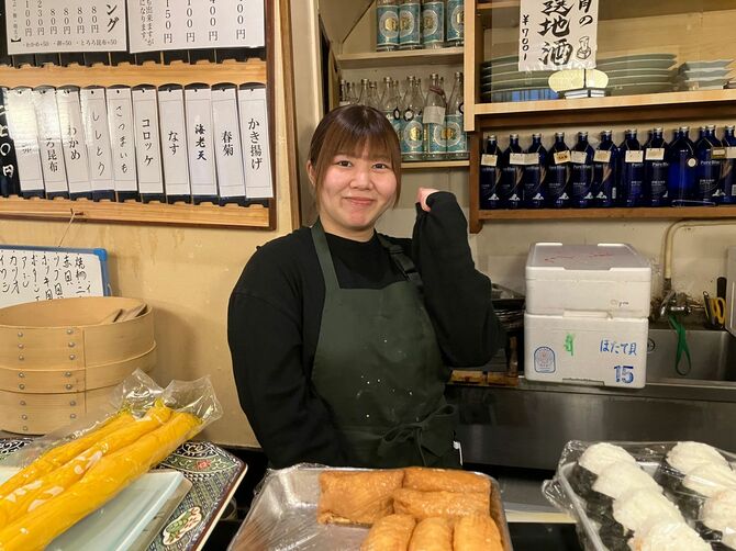 若き女店主の加賀谷藍風(あいか)さん