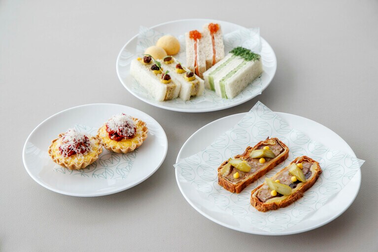 ミシュランの星付きレストラン「SÉZANNE」の総料理長 ダニエル・カルバート氏が監修するセイボリーのイメージ。