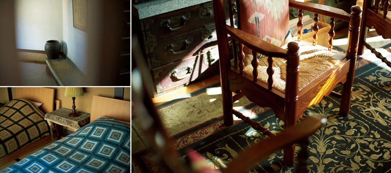 クラフトの街、松本らしさを感じる作品や日用品が館内の随所にしっくりと収まり、当たり前のように息づいている。