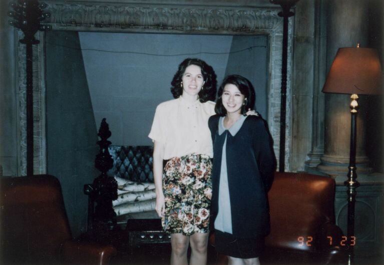 ニューヨーク出張後、ハーバード大学時代の友人に再会　宮内庁提供