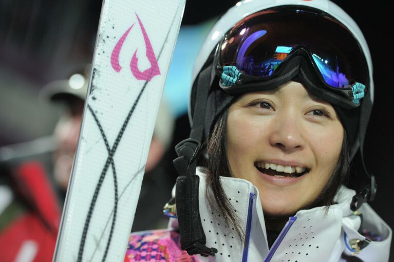 2014年ソチ五輪での上村愛子さん　©JMPA