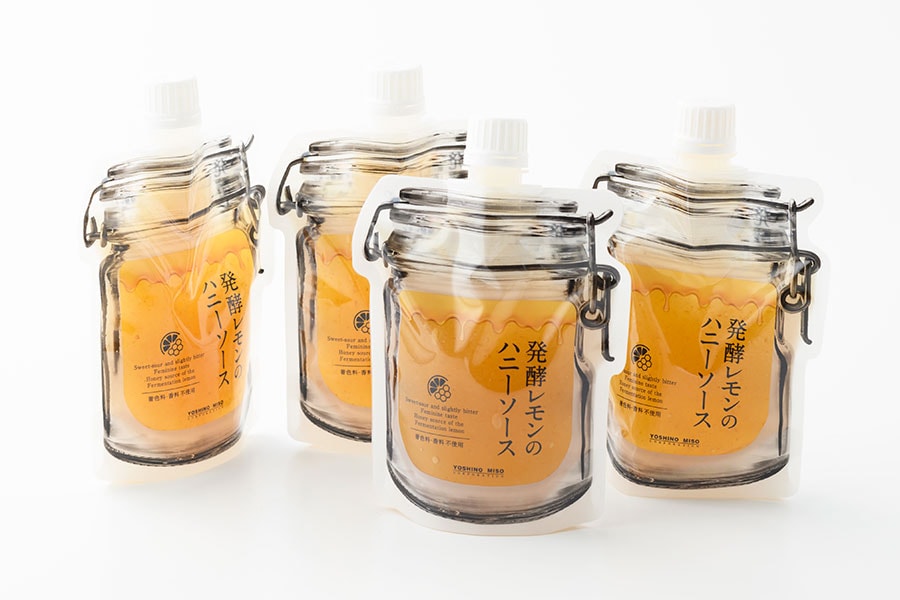 発酵レモンのハニーソース 各180g 540円／よしの味噌