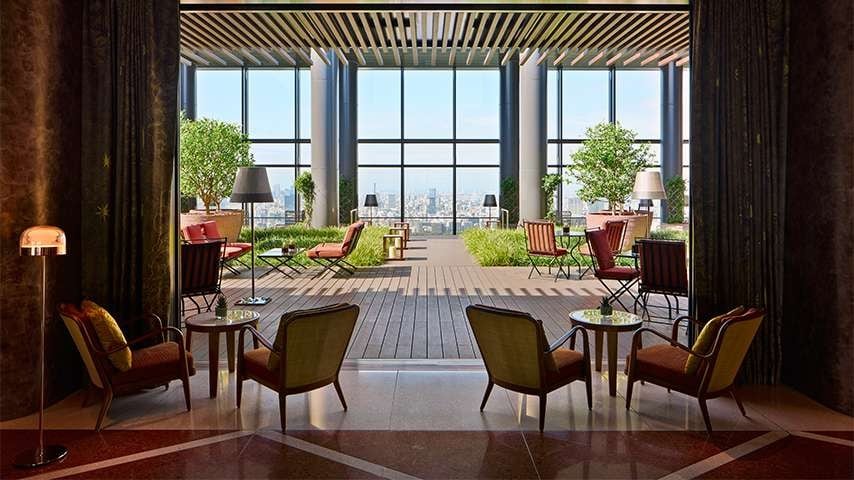 ブランチはテラス席でも楽しめます。提供写真