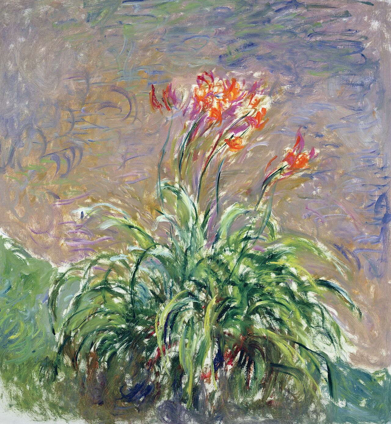 クロード・モネ《キスゲ》1914-1917 年頃 油彩／カンヴァス マルモッタン・モネ美術館、パリ © musée Marmottan Monet