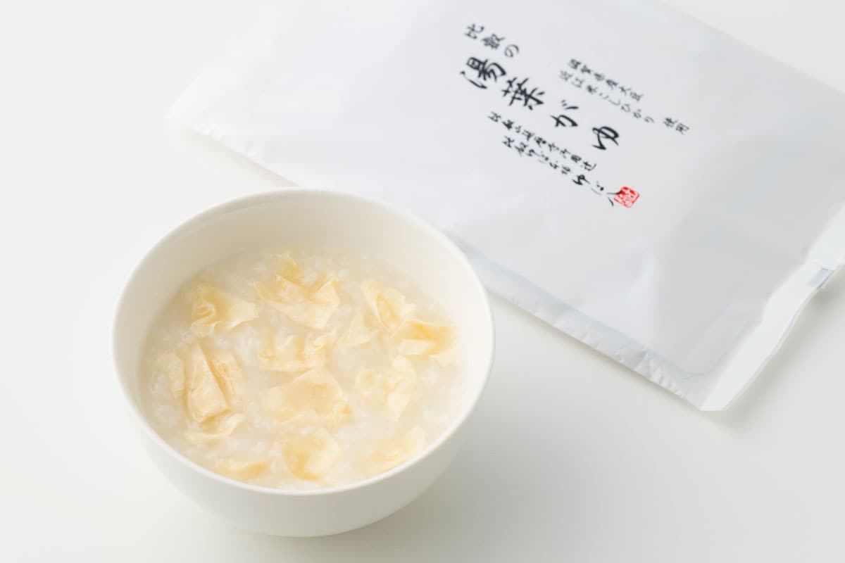 比叡の湯葉がゆ 250g 411円／比叡ゆば本舗 ゆば八