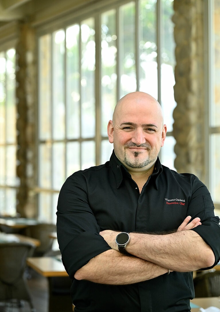 このたびエグゼクティブシェフに就任したヴァンソン・ガドーさん。