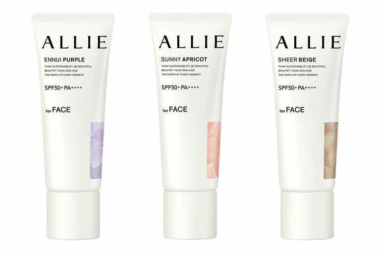 どの色も顔色がごく自然にトーンアップし、くすみ、クマ、色むらや毛穴をカバーできる新生アリィーのノーファンデＵＶ。