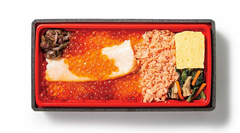 第2位 こぼれイクラととろサーモンハラス焼き弁当 1,280円／駅弁屋 祭(グランスタ)