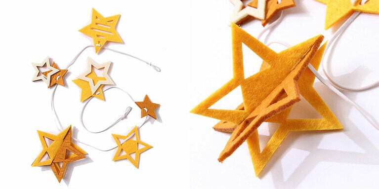 フェルトガーランド Star Flake 230円。