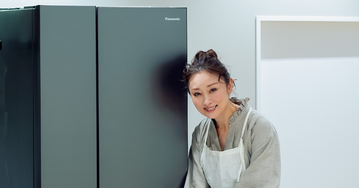 雅姫さんがお取り寄せでおもてなし パナソニックの冷蔵庫 「うまもり