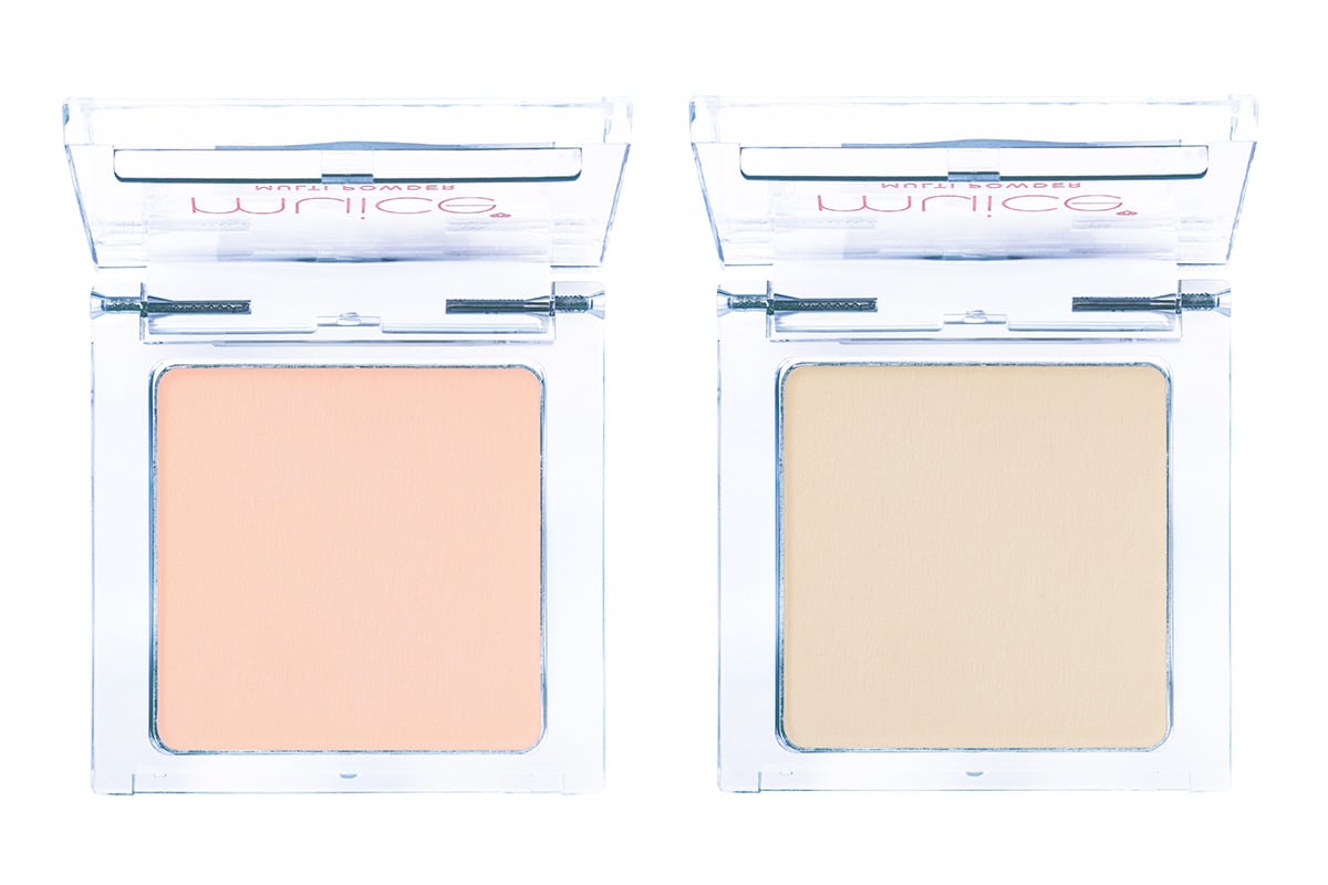 「MC01 トトノエベージュ」（写真左）の方が、「03 ムラ消しイエロー」（写真右）より温かみがあり、黄味は低いベージュ。自分の肌色やカバーしたい部分の色によって使い分けを。