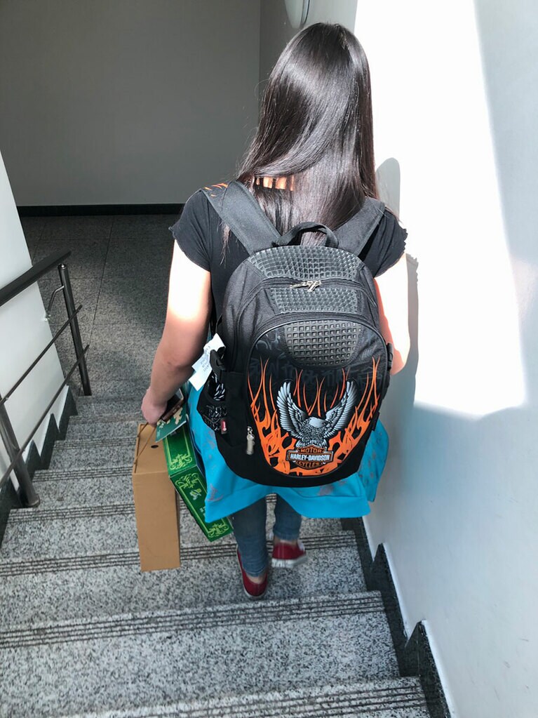 鷹のリュックの子。