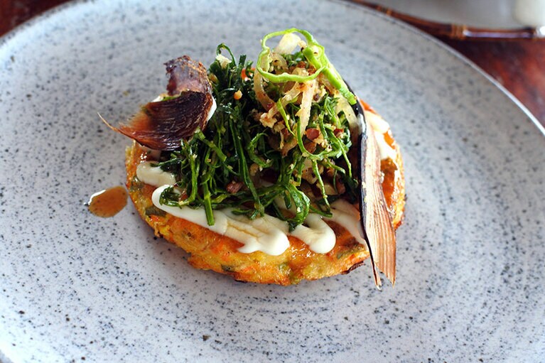 卵料理のセレクトの中にあった、“お好み焼き風”。マグロのなまりぶしが利いています。