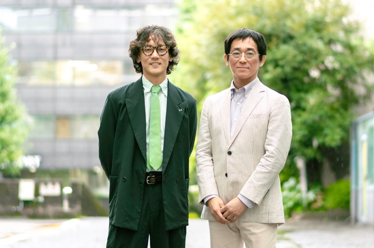 斎藤幸平氏と大場紀章氏。