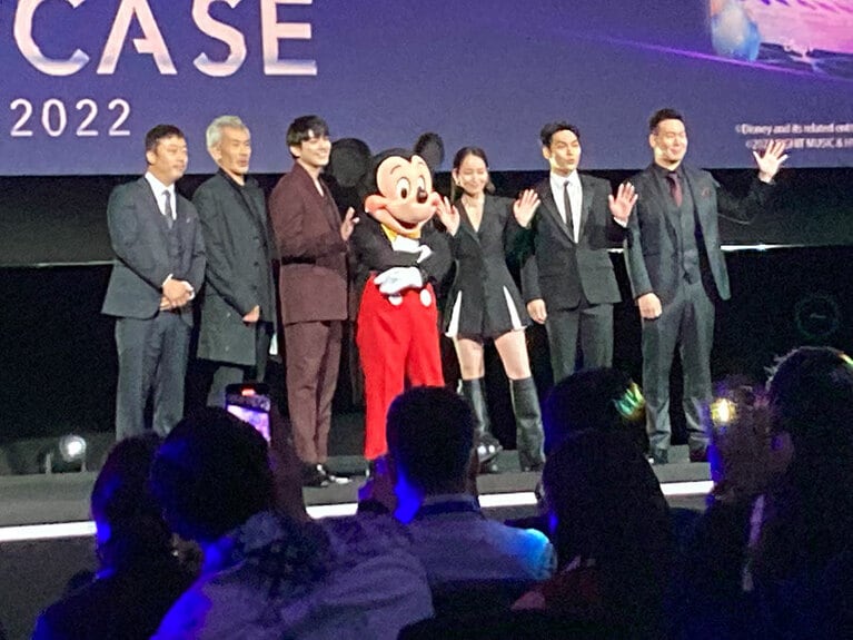 ミッキーマウスも登場。撮影：Shiho Atsumi