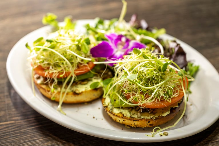 ベジー・ベーグル、約20ドル。撮影／Akira Kumagai