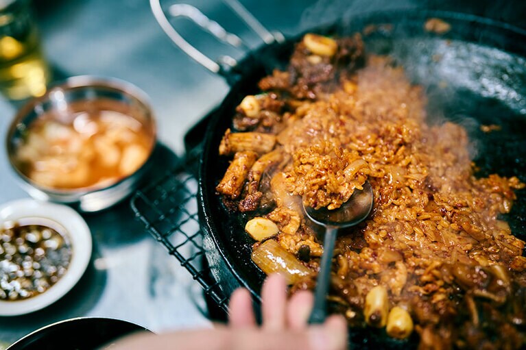 ポックンパッ。ご飯の香ばしさが絶品！