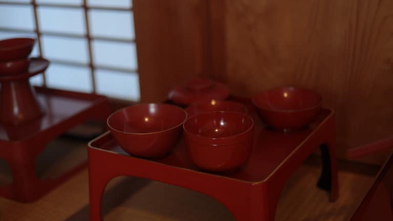 「私たちの新潟旅行」　大原えみ 「艶やか」 艶のある赤色からは日本を感じた。