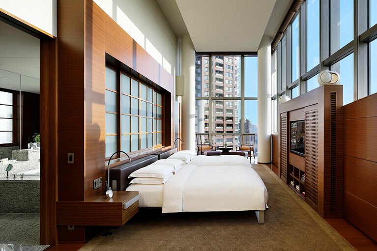 客室タイプは複数よりセレクト可能で、客室タイプにより特典もアップグレードする。写真は、プレジデンシャル スイート。