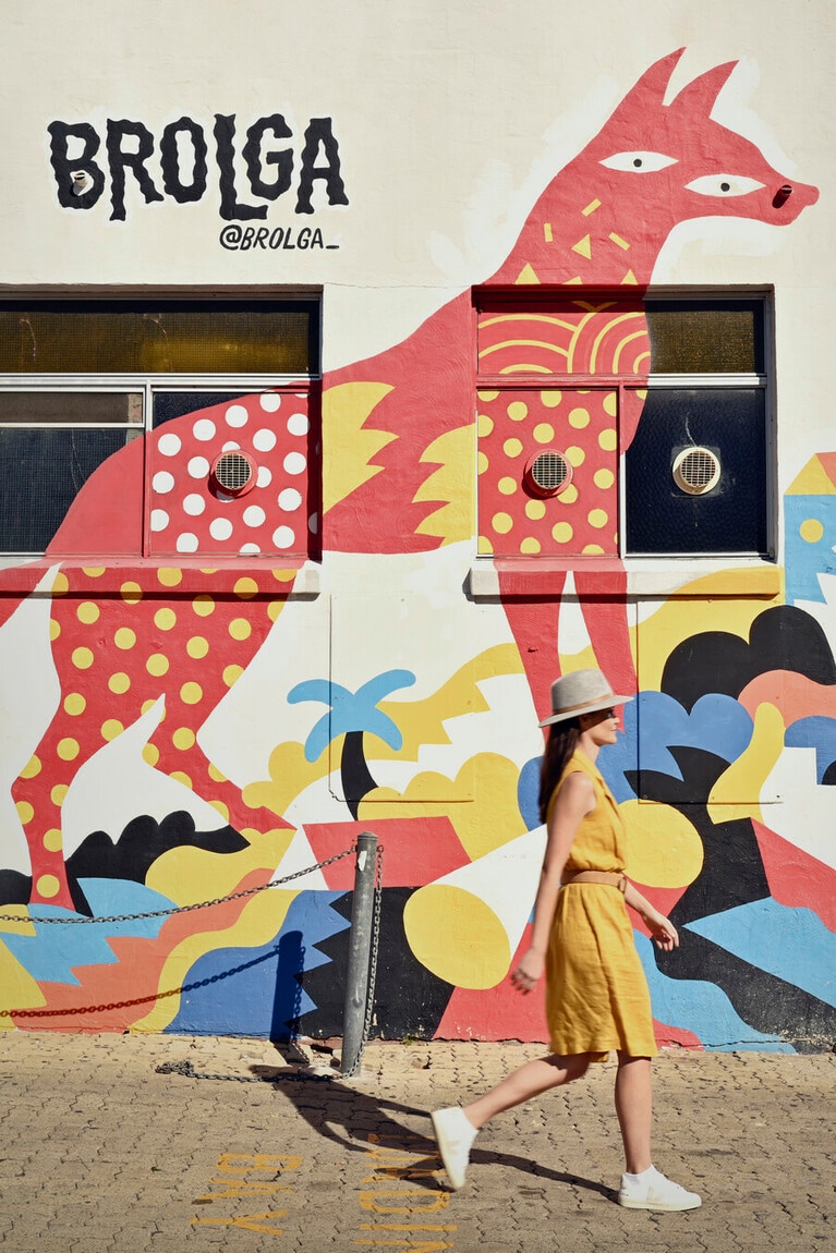 中心街をのんびり散策。Photo：Tourism Western Australia