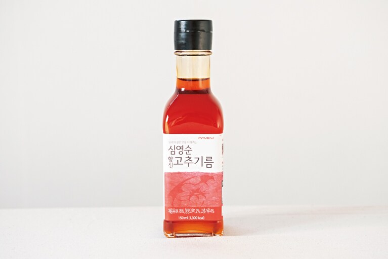 唐辛子油 150ml 6,900ウォン。