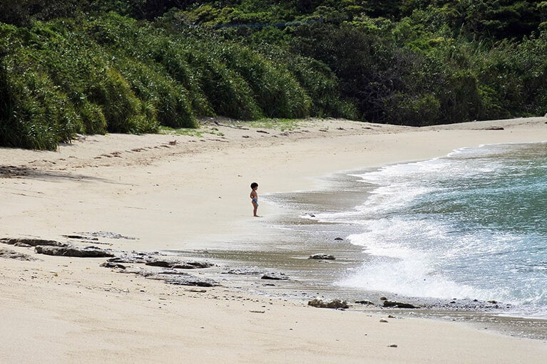 奄美大島の南端近くにあるヤドリ浜。