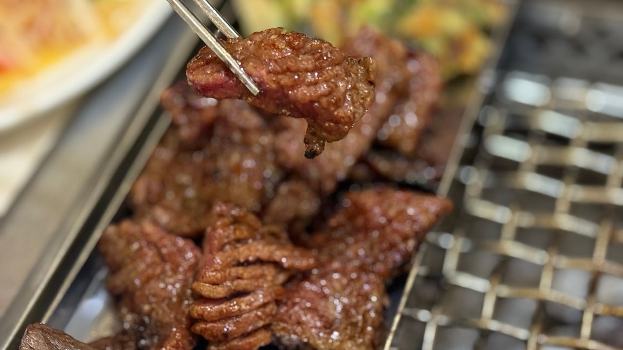 「韓牛ヤンニョム塩カルビ」（130g）58,000ウォン。