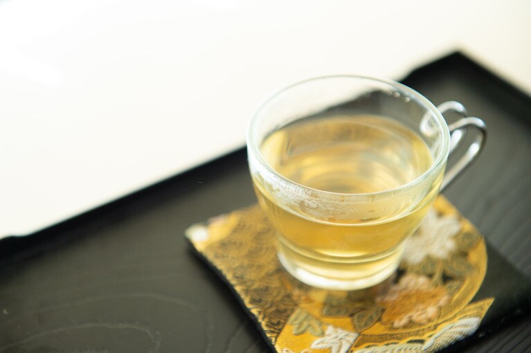 トリートメントの前に、ハーブティーでリラックス。