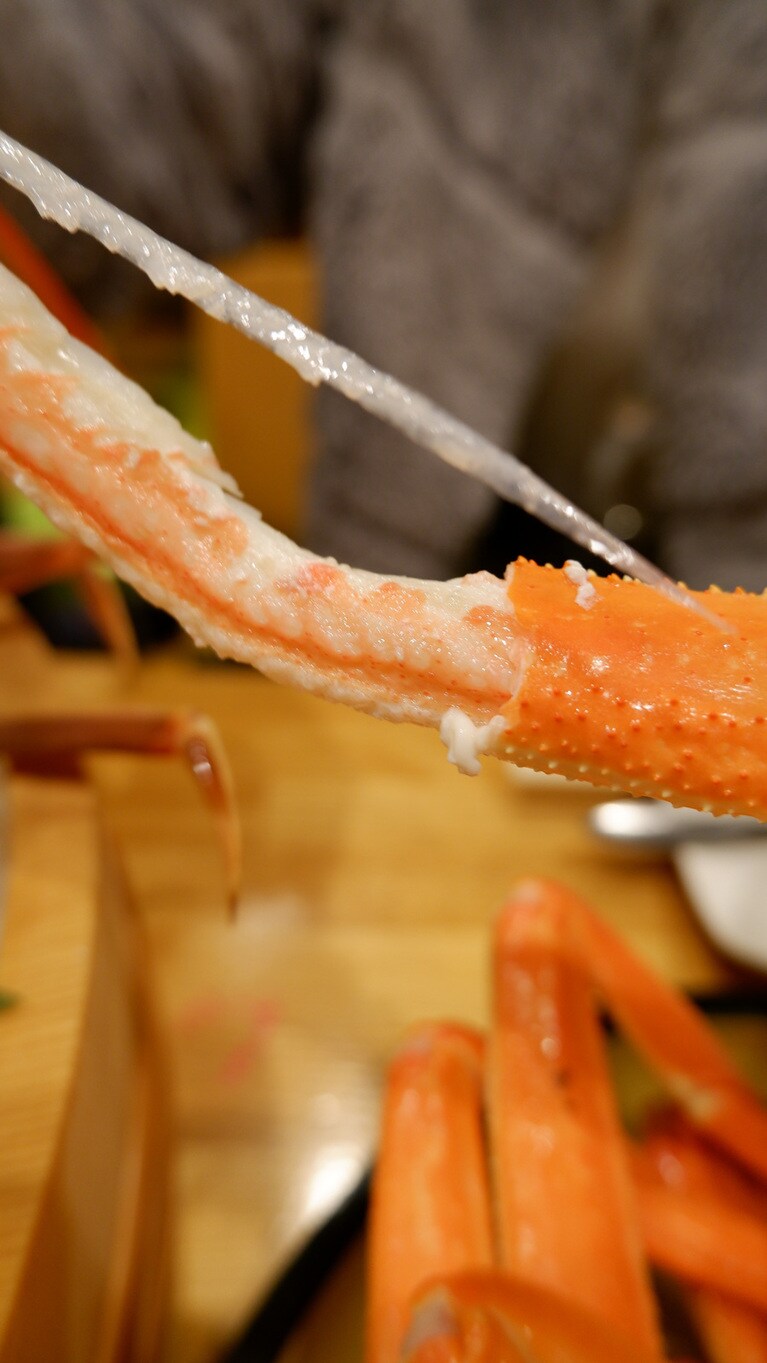 「ズボッ」と身が抜けるのが気持ちいい「ズボガニ」。