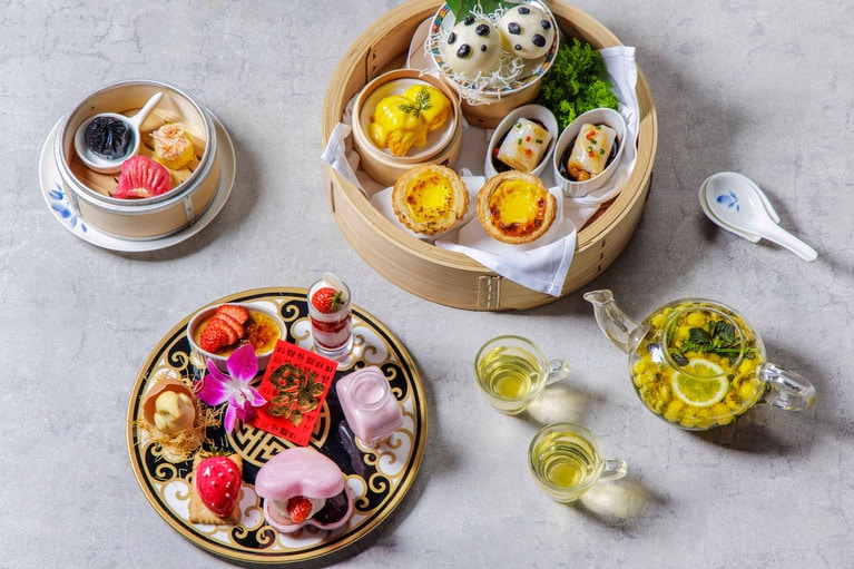 龍天門の飲茶アフタヌーンティー。